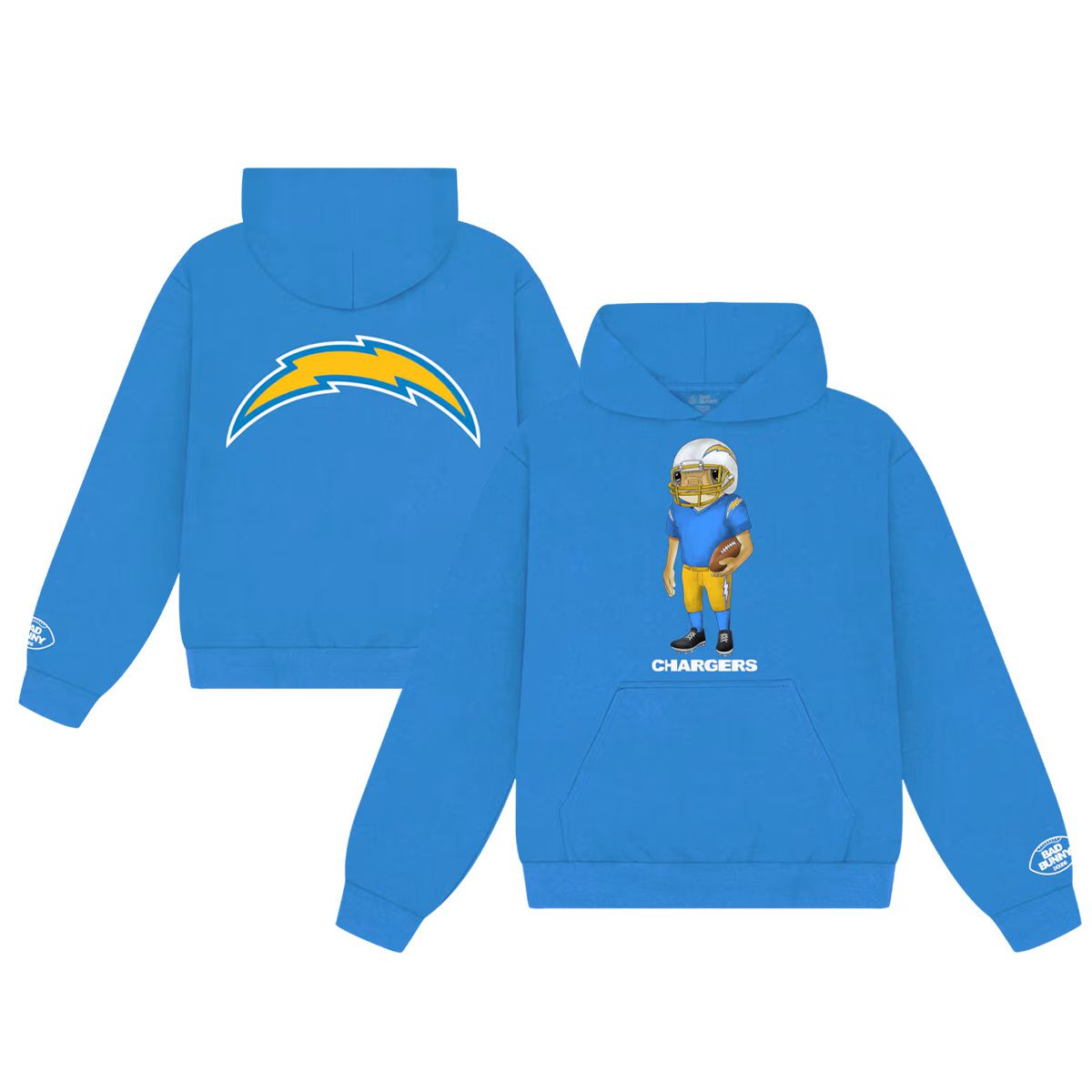 Men 2026 NFL Los Angeles Chargers hoodie blue 0011->los angeles chargers->NFL Jersey